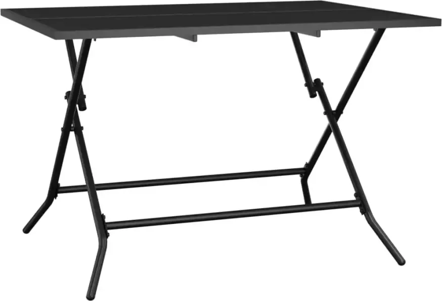 VIDAXL Tuintafel inklapbaar 110x80x72 cm staalgaas antracietkleurig - Foto 2