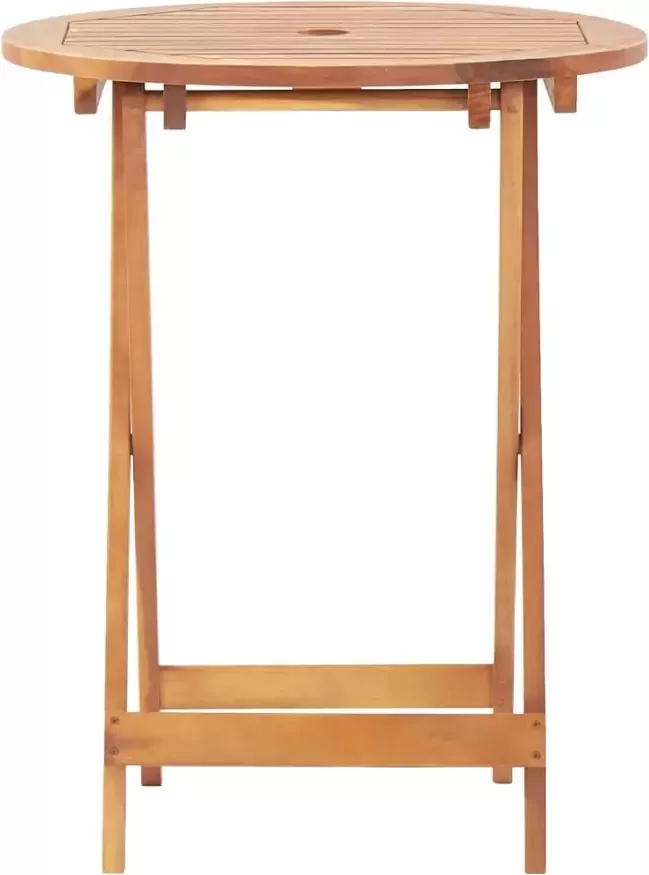 VIDAXL Tuintafel inklapbaar 60x75 cm massief acaciahout