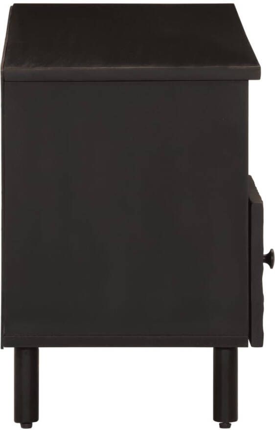 VidaXL -Tv-meubel-100x33x46-cm-massief-mangohout-zwart