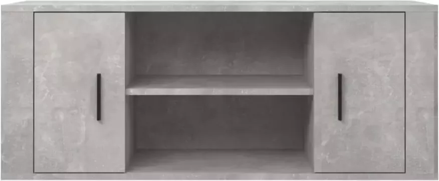 VidaXL -Tv-meubel-100x35x40-cm-bewerkt-hout-betongrijs - Foto 5