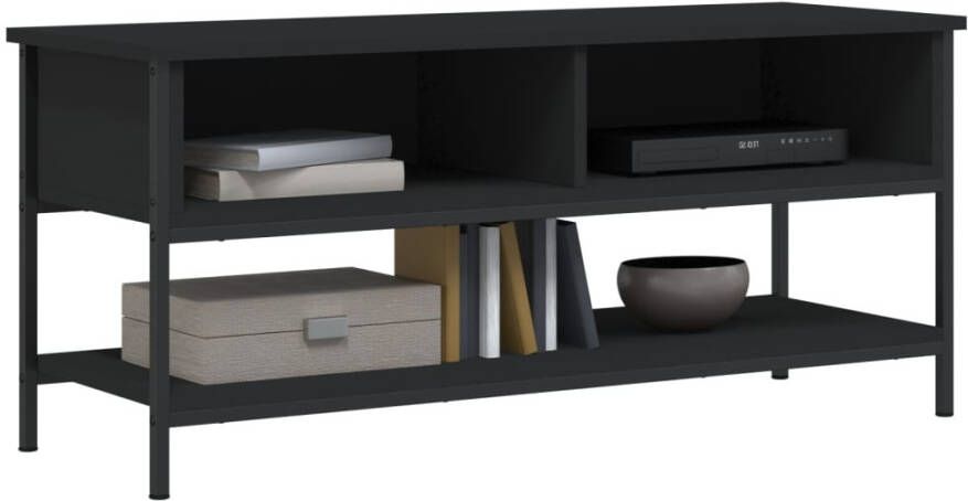 VidaXL -Tv-meubel-100x35x45-cm-bewerkt-hout-zwart - Foto 4