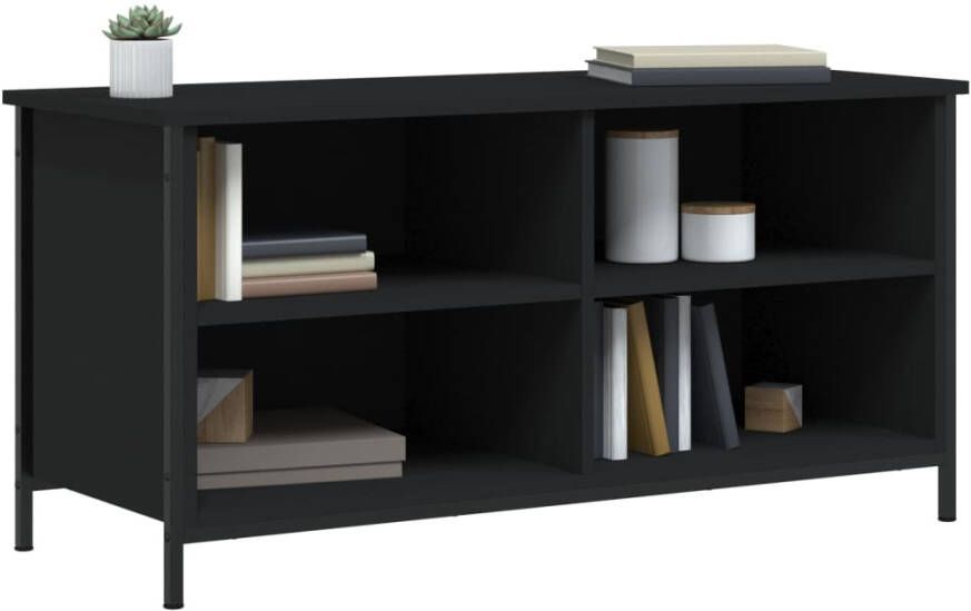 VidaXL -Tv-meubel-100x40x50-cm-bewerkt-hout-zwart
