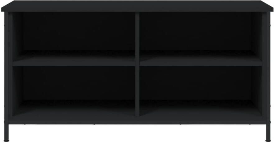 VidaXL -Tv-meubel-100x40x50-cm-bewerkt-hout-zwart - Foto 4