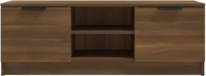 VidaXL -Tv-meubel-102x35x36 5-cm-bewerkt-hout-bruineikenkleurig - Foto 4