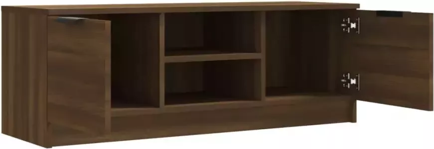 VidaXL -Tv-meubel-102x35x36 5-cm-bewerkt-hout-bruineikenkleurig - Foto 3