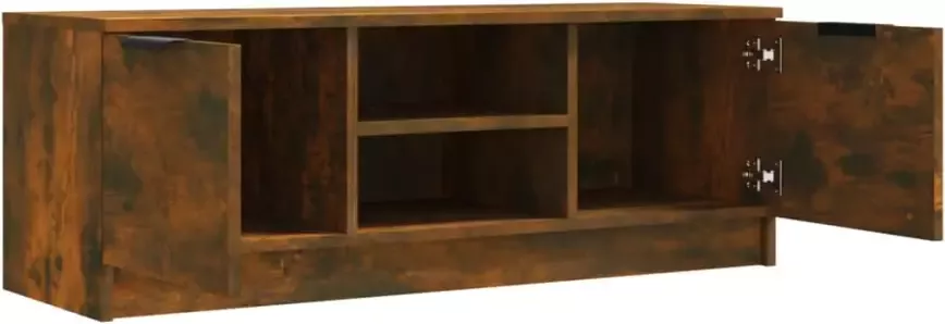 VidaXL -Tv-meubel-102x35x36 5-cm-bewerkt-hout-gerookt-eikenkleurig - Foto 3