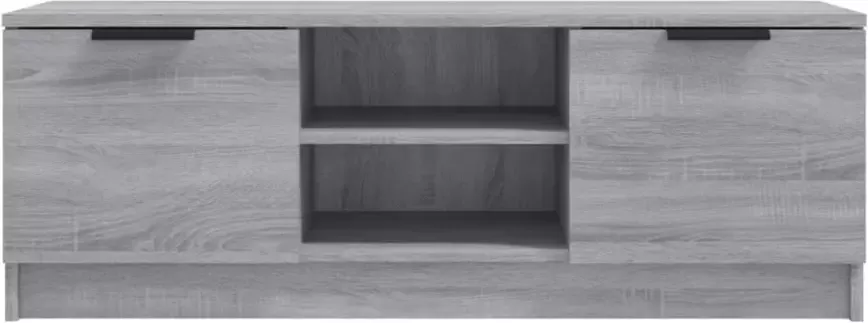 VidaXL -Tv-meubel-102x35x36 5-cm-bewerkt-hout-grijs-sonoma-eikenkleurig - Foto 4