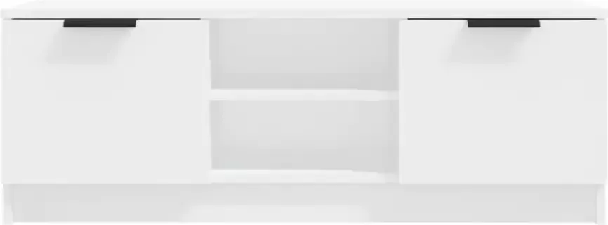 VidaXL -Tv-meubel-102x35x36 5-cm-bewerkt-hout-wit