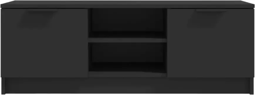 VidaXL -Tv-meubel-102x35x36 5-cm-bewerkt-hout-zwart - Foto 4