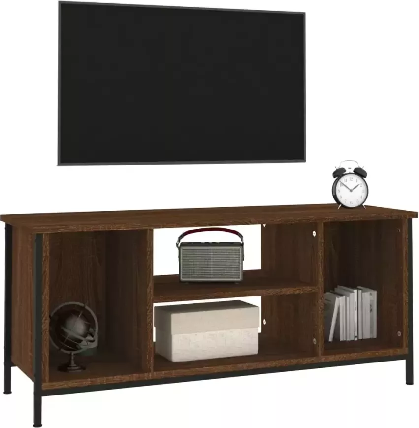 VidaXL -Tv-meubel-102x35x45-cm-bewerkt-hout-bruineikenkleurig - Foto 2