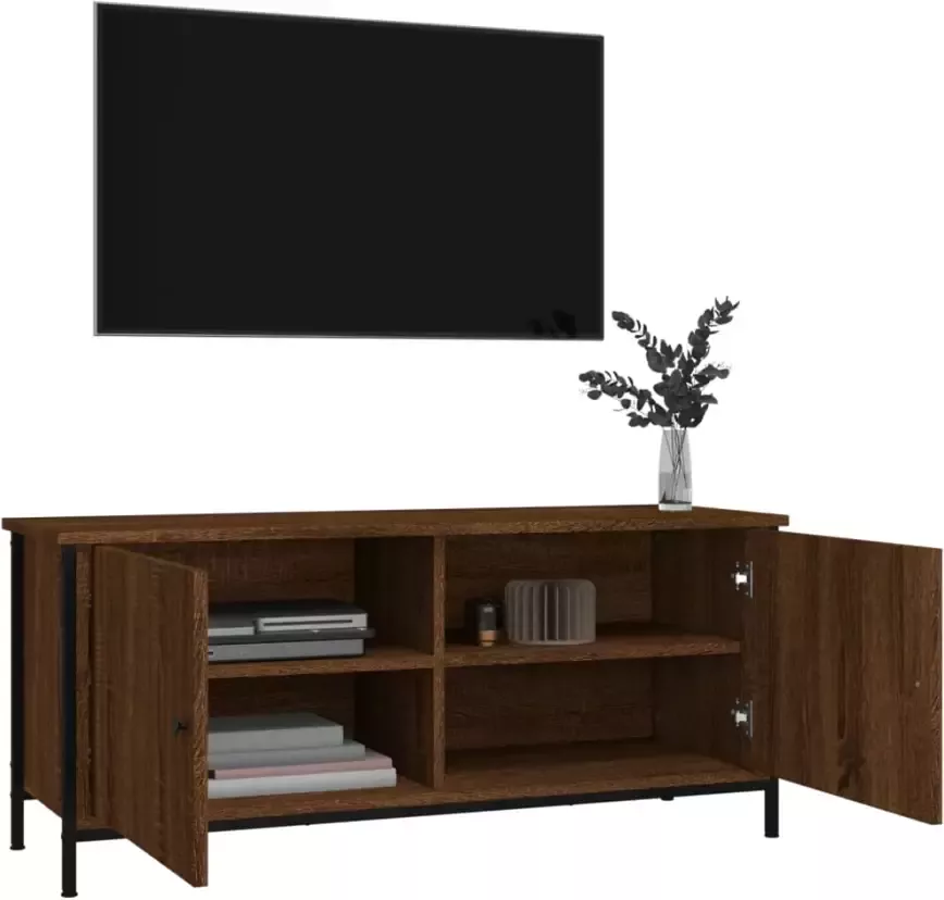 VidaXL -Tv-meubel-102x35x45-cm-bewerkt-hout-sonoma-eikenkleurig - Foto 4