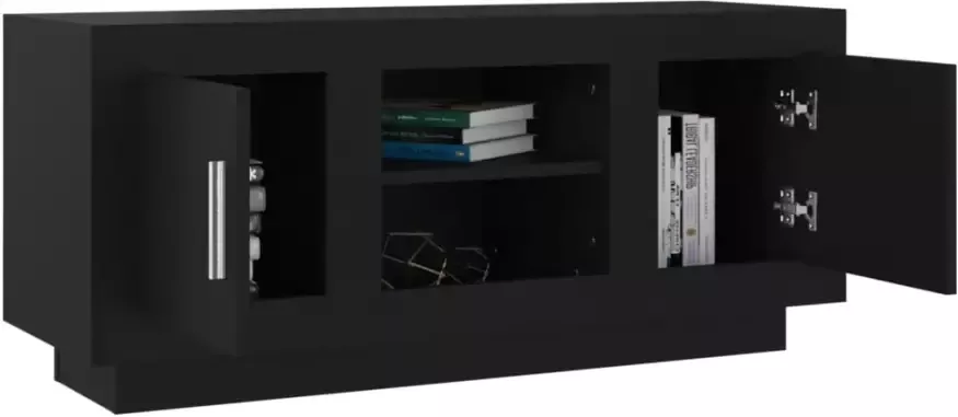 VidaXL -Tv-meubel-102x35x45-cm-bewerkt-hout-zwart - Foto 5