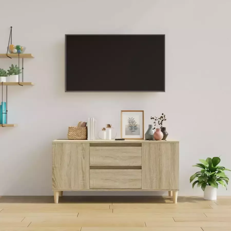 VidaXL -Tv-meubel-102x44 5x50-cm-bewerkt-hout-sonoma-eikenkleurig - Foto 5
