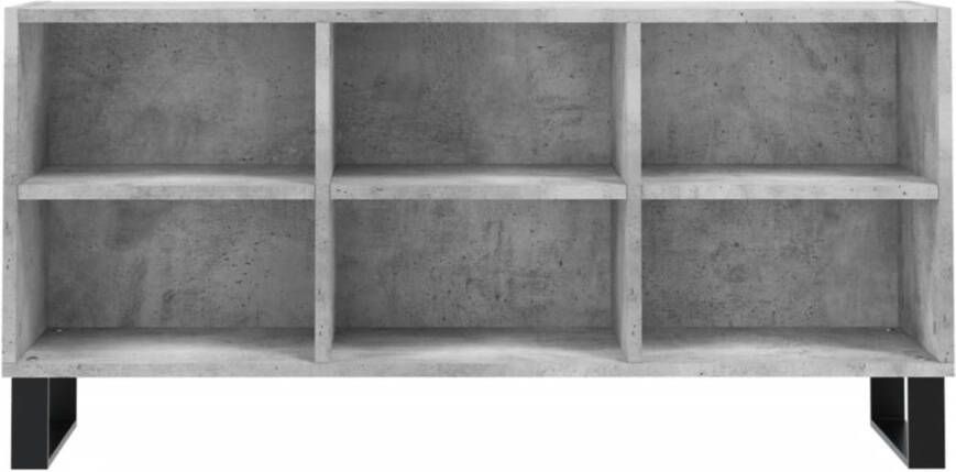 VidaXL -Tv-meubel-103 5x30x50-cm-bewerkt-hout-betongrijs - Foto 5