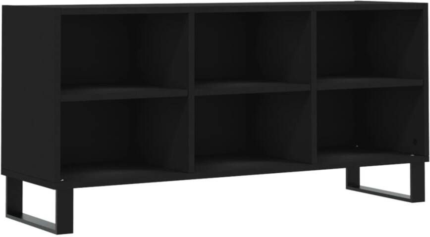 VidaXL -Tv-meubel-103 5x30x50-cm-bewerkt-hout-zwart - Foto 5
