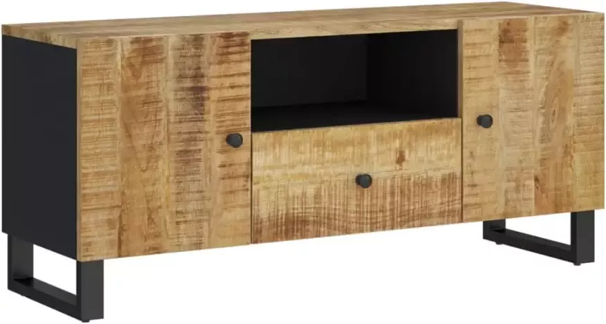 VidaXL -Tv-meubel-105x33 5x46-cm-massief-mangohout-en-bewerkt-hout