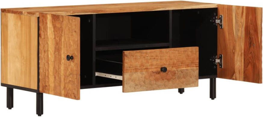 VidaXL -Tv-meubel-105x33x46-cm-massief-acaciahout - Foto 4