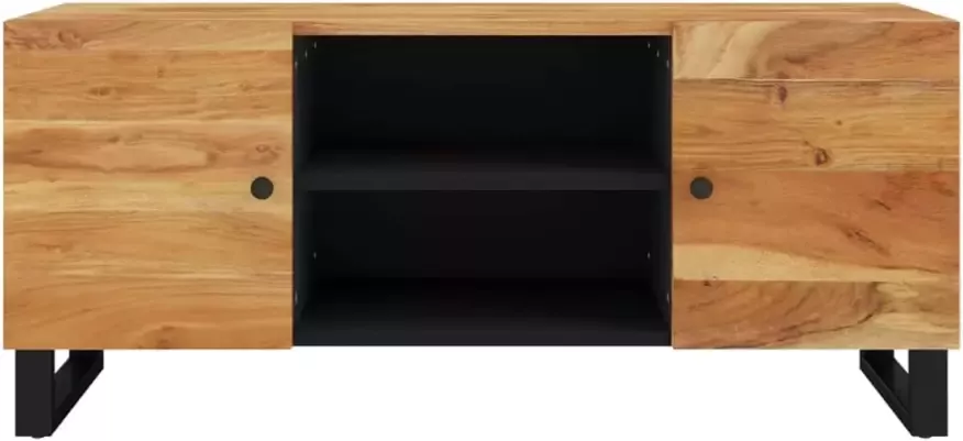 VidaXL -Tv-meubel-105x33x46-cm-massief-acaciahout - Foto 4