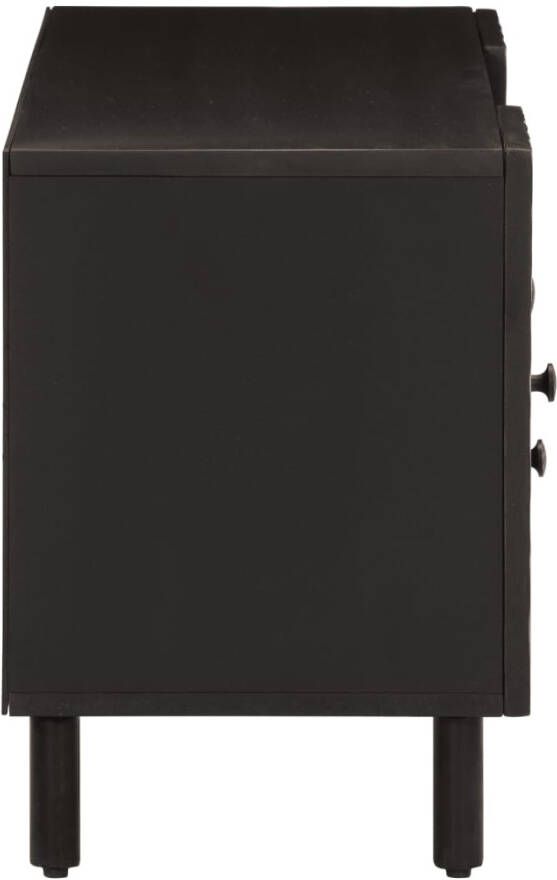 VidaXL -Tv-meubel-105x33x46-cm-massief-mangohout-zwart