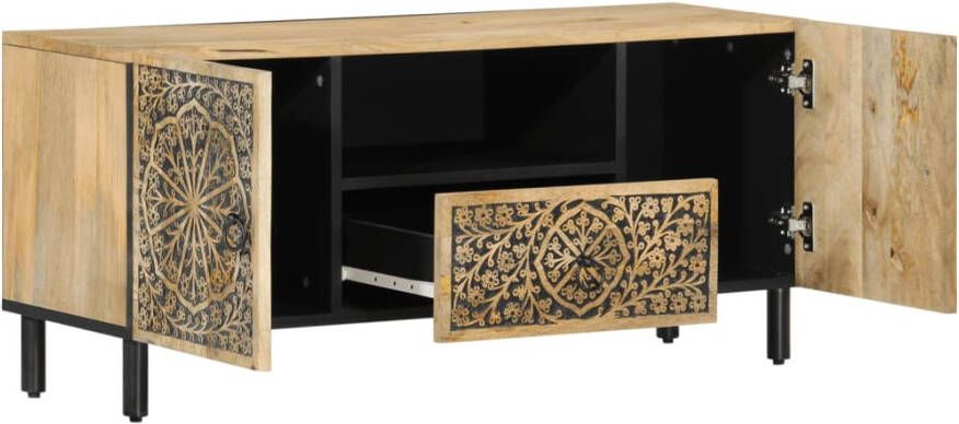 VidaXL -Tv-meubel-105x33x46cm-massief-mangohout - Foto 7