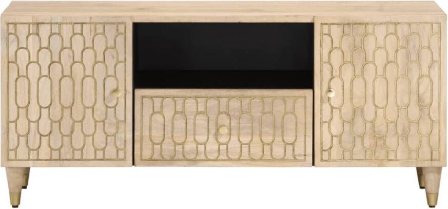 VidaXL -Tv-meubel-105x33x46cm-massief-mangohout - Foto 4
