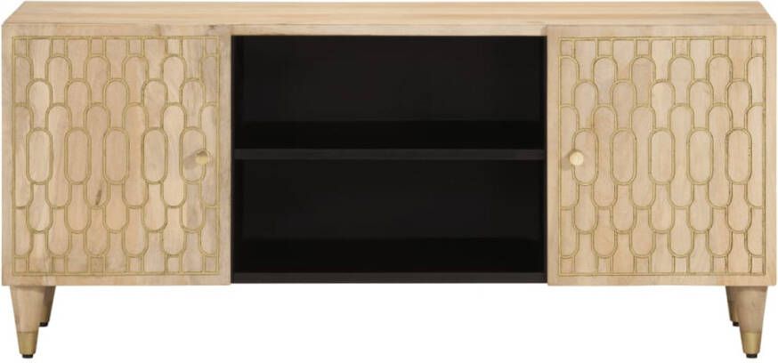 VidaXL -Tv-meubel-105x33x46cm-massief-mangohout - Foto 3
