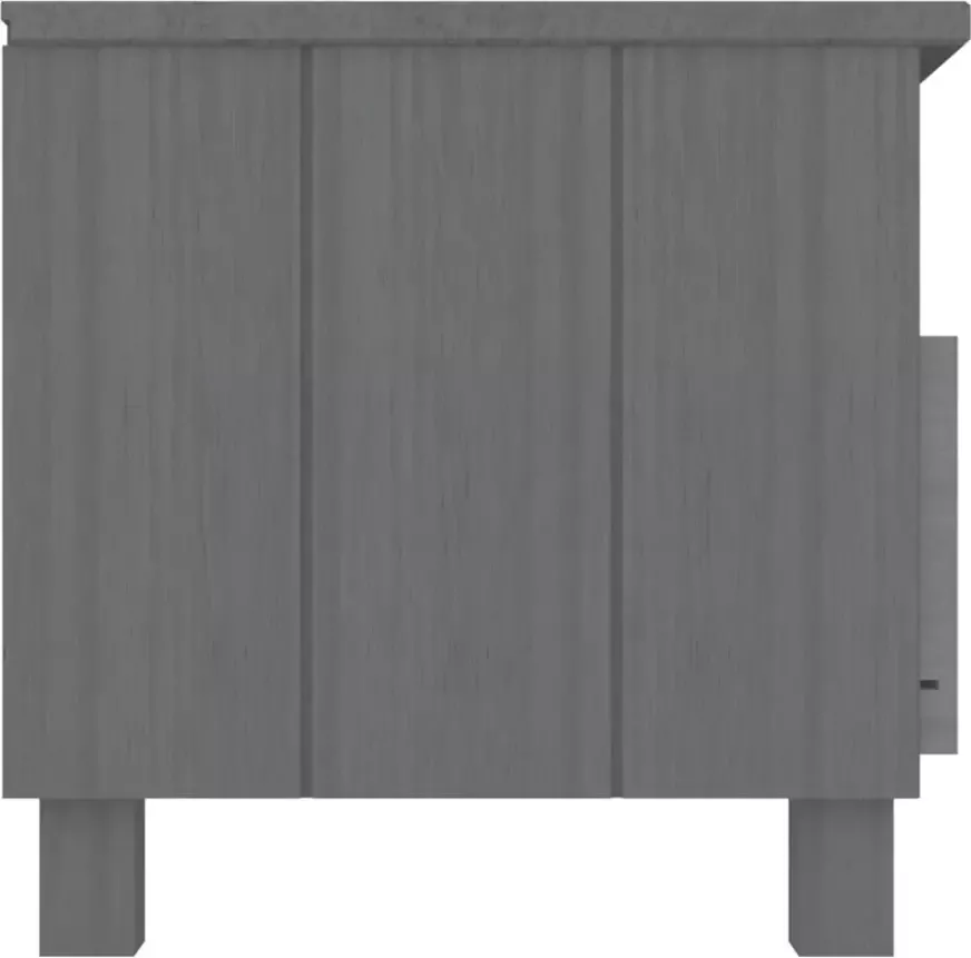 VidaXL -Tv-meubel-HAMAR-106x40x40-cm-massief-grenenhout-donkergrijs - Foto 1