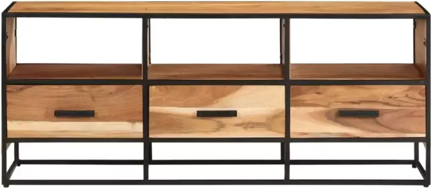 VidaXL -Tv-meubel-110x30x45-cm-massief-acaciahout - Foto 5