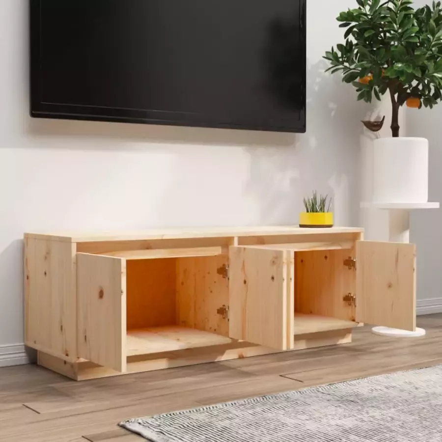 VidaXL -Tv-meubel-110x34x40-cm-massief-grenenhout - Foto 3