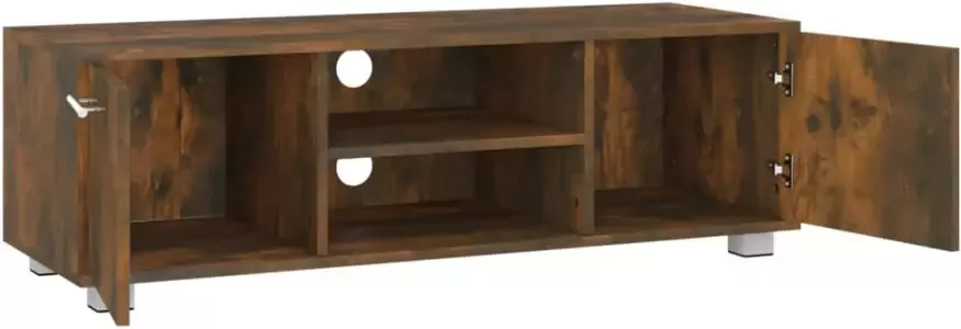 VidaXL -Tv-meubel-110x40x35-cm-bewerkt-hout-gerookt-eikenkleurig - Foto 3