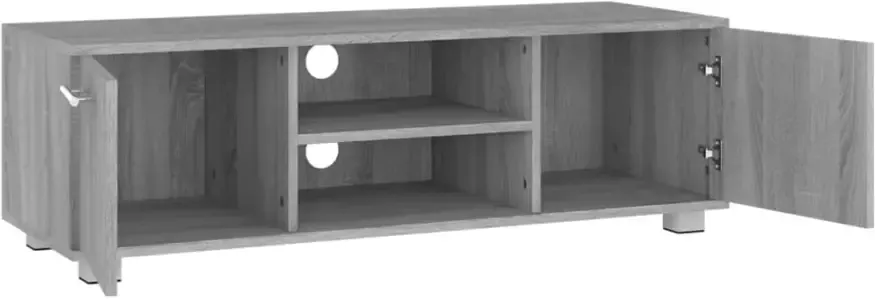 VidaXL -Tv-meubel-110x40x35-cm-bewerkt-hout-grijs-sonoma-eikenkleurig - Foto 3