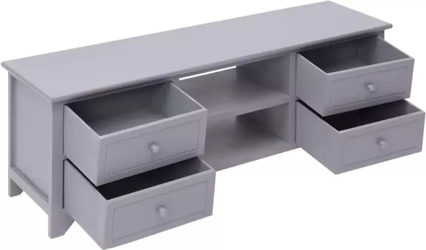 VidaXL -Tv-meubel-115x30x40-cm-paulowniahout-grijs