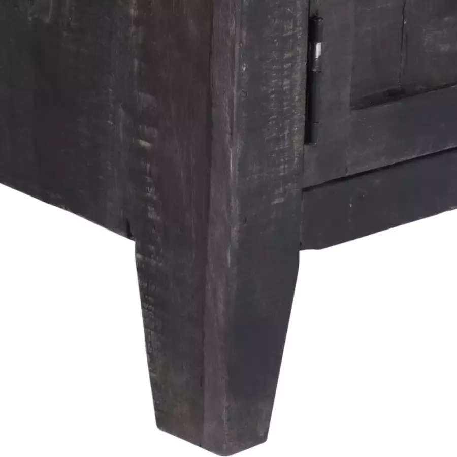 VidaXL -Tv-meubel-118x30x40-cm-massief-mangohout-zwart