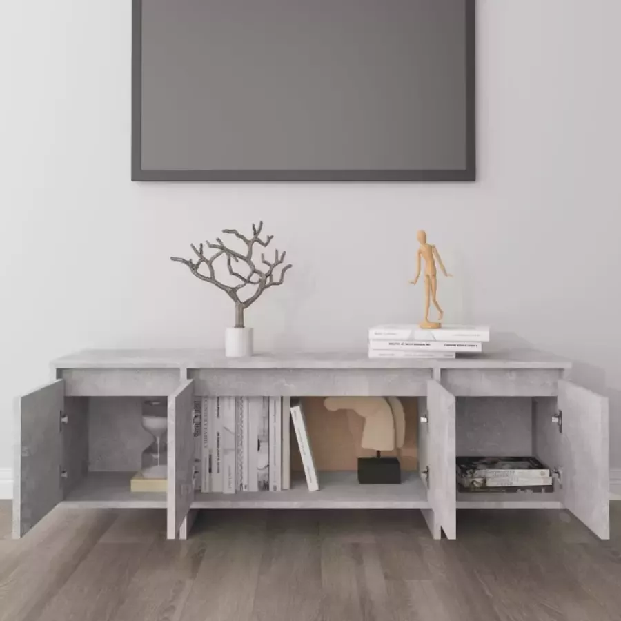VidaXL -Tv-meubel-120x30x40 5-cm-bewerkt-hout-betongrijs - Foto 2