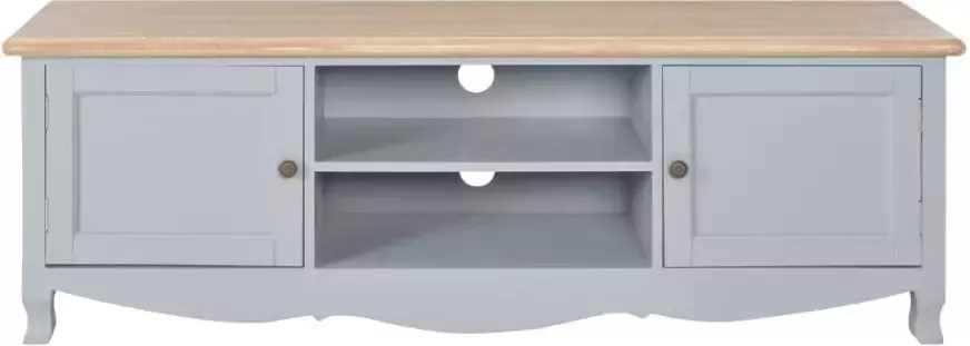 VidaXL -Tv-meubel-120x30x40-cm-hout-grijs - Foto 4