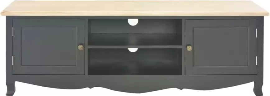 VidaXL -Tv-meubel-120x30x40-cm-hout-zwart - Foto 4