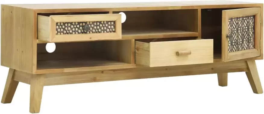 VidaXL -Tv-meubel-120x30x42-cm-bewerkt-hout-bruin - Foto 2