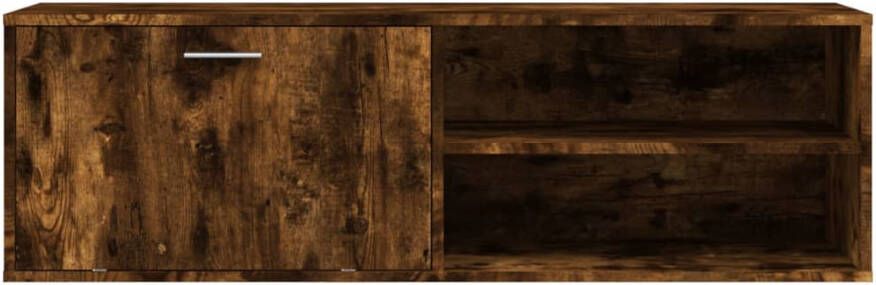 VidaXL -Tv-meubel-120x34x37-cm-bewerkt-hout-gerookt-eikenkleurig - Foto 7