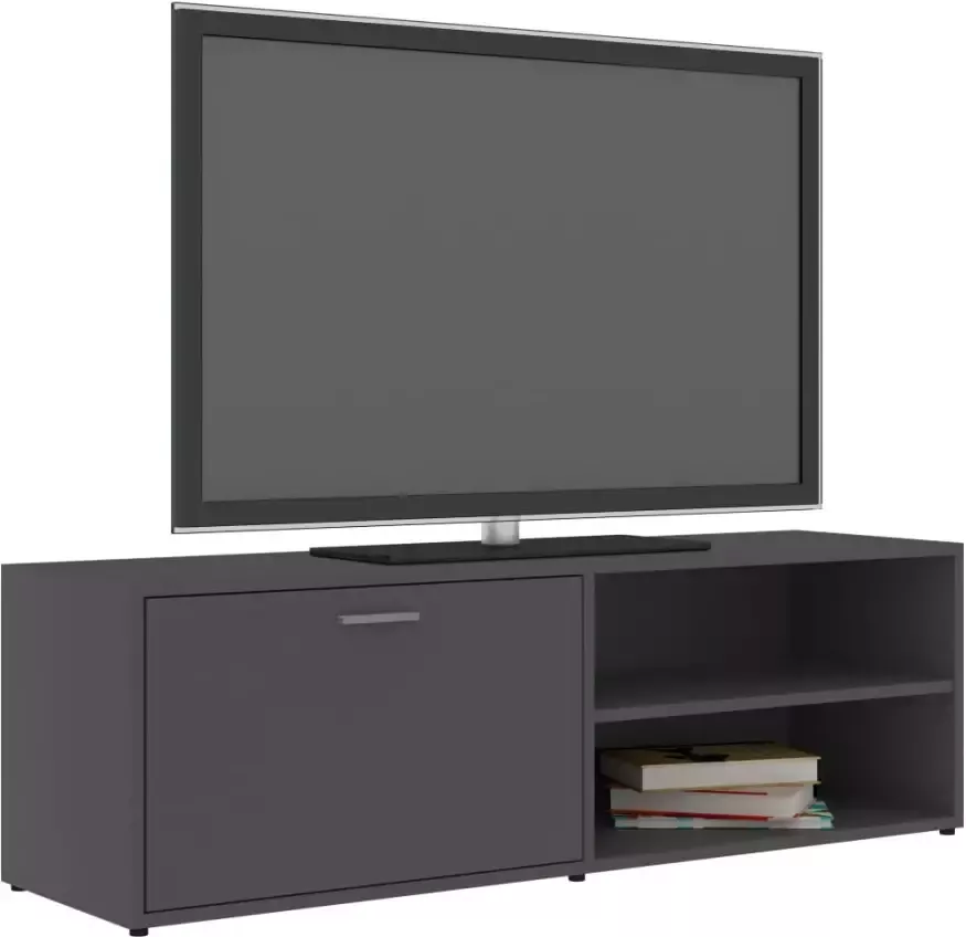 VidaXL -Tv-meubel-120x34x37-cm-bewerkt-hout-grijs