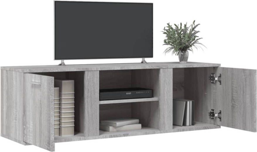 VidaXL -Tv-meubel-120x34x37-cm-bewerkt-hout-grijs-sonoma-eikenkleurig - Foto 3