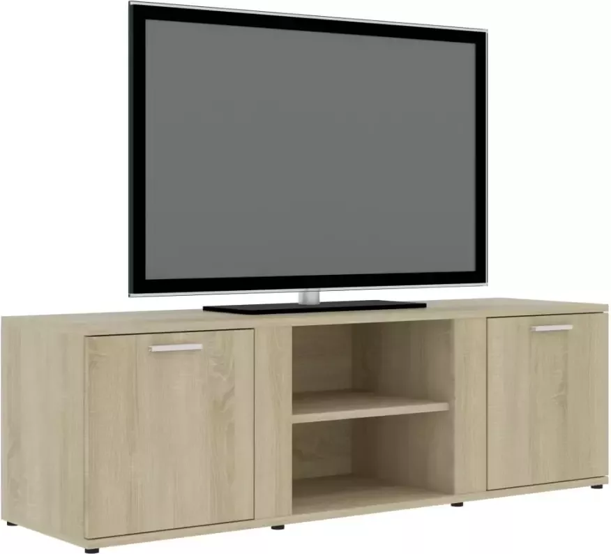 VidaXL -Tv-meubel-120x34x37-cm-bewerkt-hout-sonoma-eikenkleurig - Foto 3