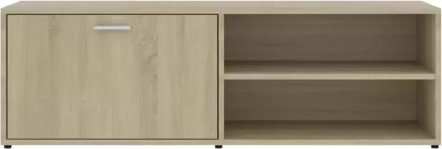 VidaXL -Tv-meubel-120x34x37-cm-bewerkt-hout-sonoma-eikenkleurig - Foto 1