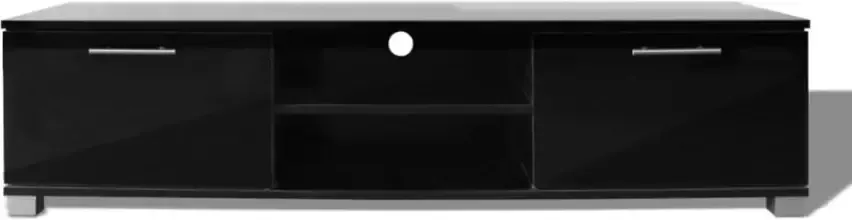 VidaXL -Tv-meubel-120x40 3x34 7-cm-hoogglans-zwart - Foto 4