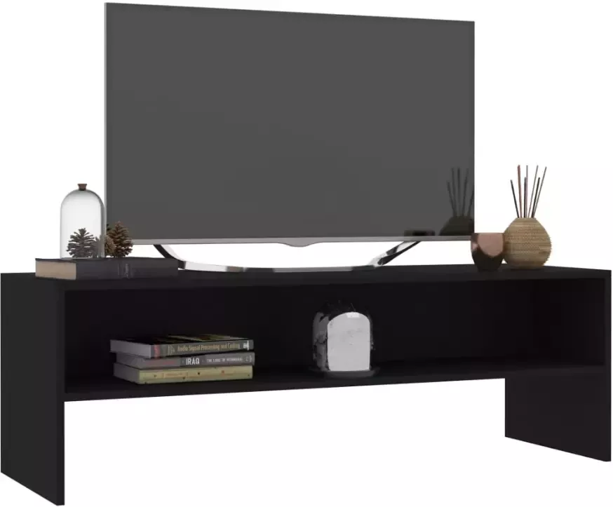 VIDAXL Tv-meubel 120x40x40 cm bewerkt hout zwart