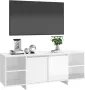 VidaXL Tv-meubel 130x35x50 cm spaanplaat hoogglans wit - Thumbnail 6