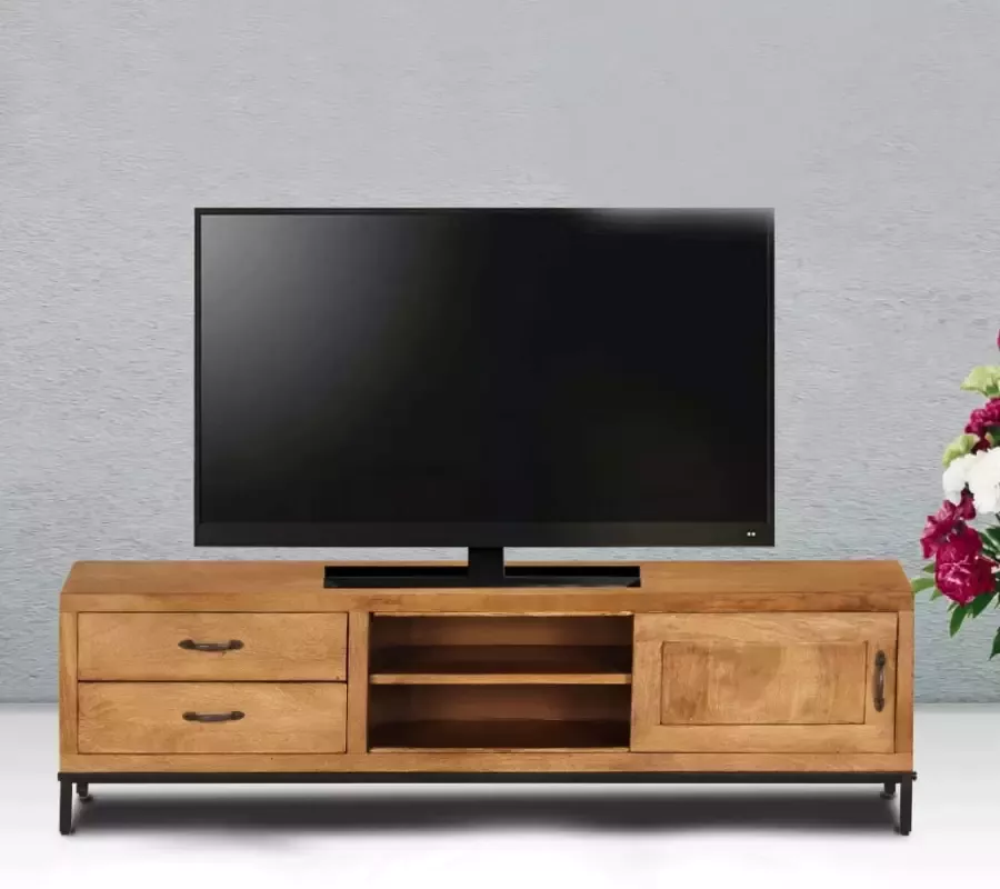 VidaXL -Tv-meubel-140x30x40-cm-massief-mangohout - Foto 2