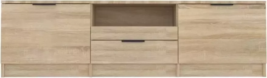 VidaXL -Tv-meubel-140x35x40-cm-bewerkt-hout-sonoma-eikenkleurig - Foto 4