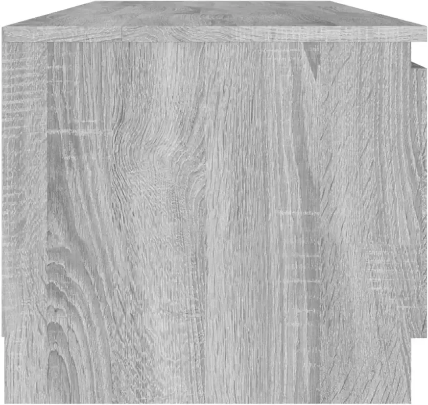 VidaXL -Tv-meubel-140x40x35 5-cm-bewerkt-hout-grijs-sonoma-eikenkleurig - Foto 2