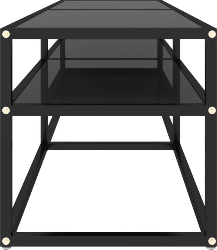 VIDAXL Tv-meubel 140x40x40 5 cm gehard glas zwart