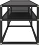 VidaXL -Tv-meubel-140x40x40 5-cm-gehard-glas-zwart - Thumbnail 4